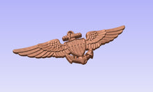 Load image into Gallery viewer, Coast Guard Pilot Breast Insignia Device, Naval Aviator Wings
