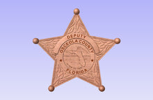 Load image into Gallery viewer, Osceola County Florida Sheriff Department Badge.
