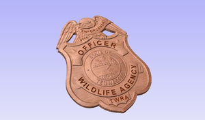 Tennessee Wildlife Resource Agency TWRA Game Warden Badge