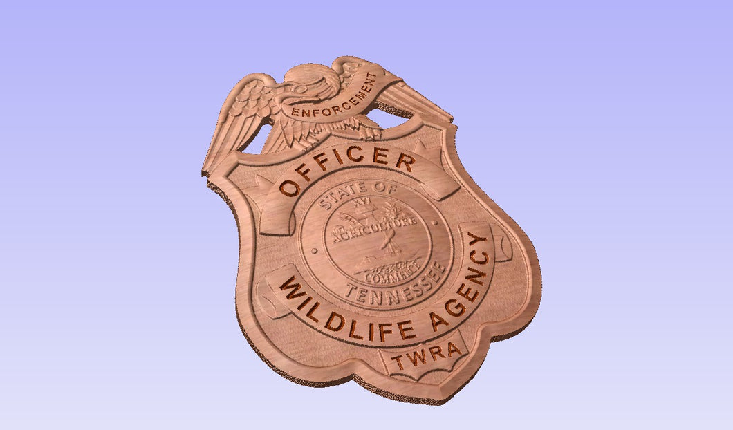 Tennessee Wildlife Resource Agency TWRA Game Warden Badge