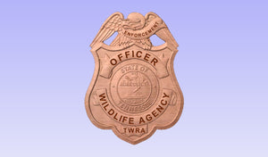 Tennessee Wildlife Resource Agency TWRA Game Warden Badge
