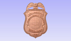American Medical Response AMR EMS Badge Ventura County California