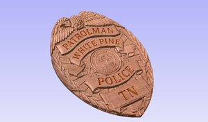 White Pine Tennessee Police Department Uniform Badge
