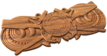 Load image into Gallery viewer, Coast Guard Auxiliary Coxswain Breast Insignia Device, USCG AUX COXN Pin
