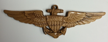 Load image into Gallery viewer, Coast Guard Pilot Breast Insignia Device, Naval Aviator Wings
