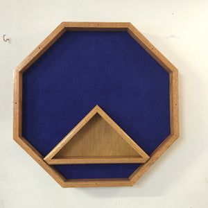 Customized Round Military  Shadow Box.