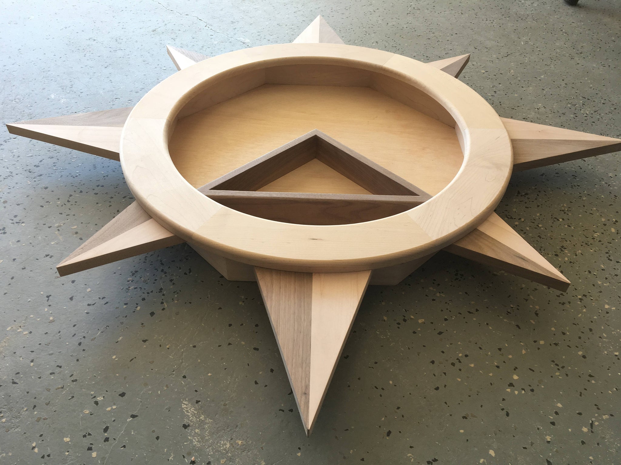 Compass Shadow Box Compass Rose Shadow Box. Free Shipping – With The Grain Woodworking CNC