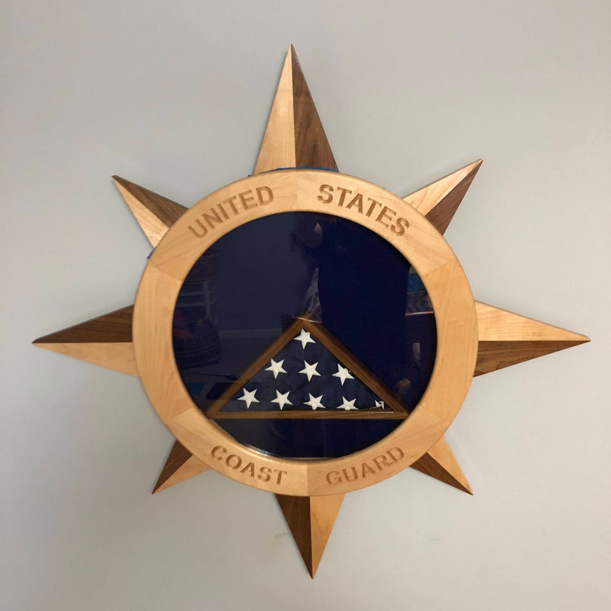 Compass Shadow Box Compass Rose Shadow Box. Free Shipping – With The Grain Woodworking CNC