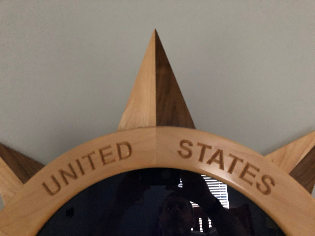 Compass Shadow Box Compass Rose Shadow Box. Free Shipping – With The Grain Woodworking CNC