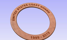 Load image into Gallery viewer, Customized Round Military  Shadow Box.
