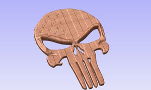 Patriotic Punisher Skull