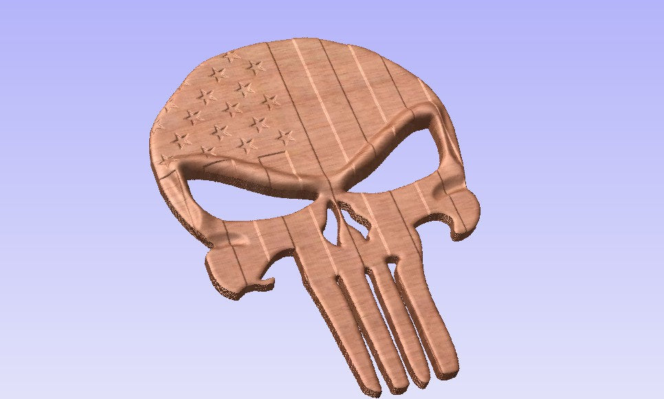 Patriotic Punisher Skull