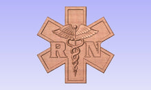 Load image into Gallery viewer, RN Emergency Medical Services Star of Life RN Plaque
