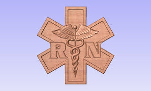 RN Emergency Medical Services Star of Life RN Plaque