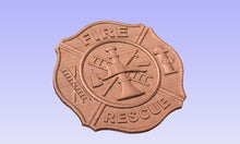 Load image into Gallery viewer, Fire Rescue Maltese Cross Plaque
