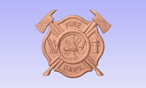Fire Department Maltese Cross Plaque