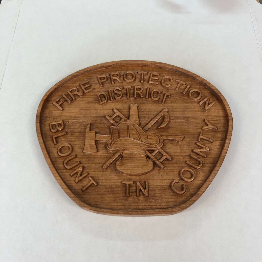 Blount County Tennessee Fire Protection District BCFD Plaque