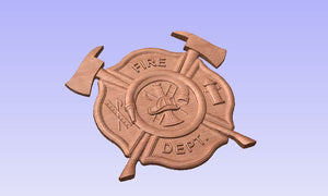 Fire Department Maltese Cross Plaque