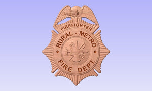 Rural Metro Tennessee Fire Department Badge