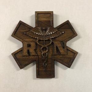 RN Emergency Medical Services Star of Life RN Plaque