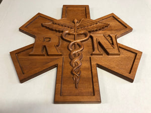RN Emergency Medical Services Star of Life RN Plaque